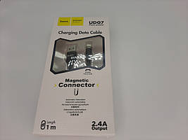 USB-кабель HOCO UD07 Data "Magnetic" microUSB (1М) (чорний)
