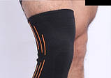 Наколінник AOLIKES еластичний фіксатор колінного суглоба 2 шт чорний М 01294, фото 2