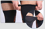 Наколінник AOLIKES еластичний фіксатор колінного суглоба 2 шт чорний М 01294, фото 5