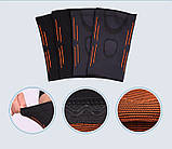 Наколінник AOLIKES еластичний фіксатор колінного суглоба 2 шт чорний М 01294, фото 7