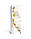 Вінілова наклейка на холодильник Біла орхідея 03 самоклеюча ламінована плівка ПВХ квіти роса Бежевий, фото 2