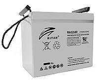 Аккумуляторная батарея AGM RITAR RA12-60, Gray Case, 12V 60.0Ah