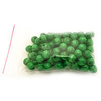 Намистини дерев'яні 11мм (100шт в уп) світло-зеленого кольору