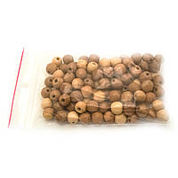 Бусинка дерев'яна 10мм (дерев'яні намистини з яблуні, лаковані 100шт в уп)