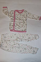 Детский белый комплект для новорожденной девочки в роддомдетс Размер 62 см