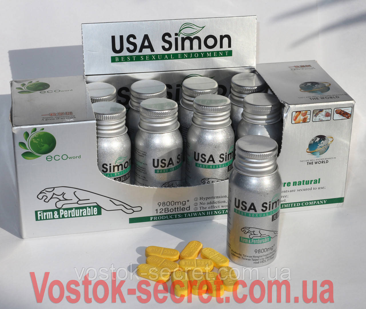 Китайський препарат для потенції "USA Simon", 10табл