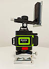 СУПЕРЯРКИЙ!!! ЗЕЛЕНИЙ ЛУЧ + ПУЛЬТ! Лазерний рівень Hilda 4D 16 ліній + штатив 1.2 м, фото 2