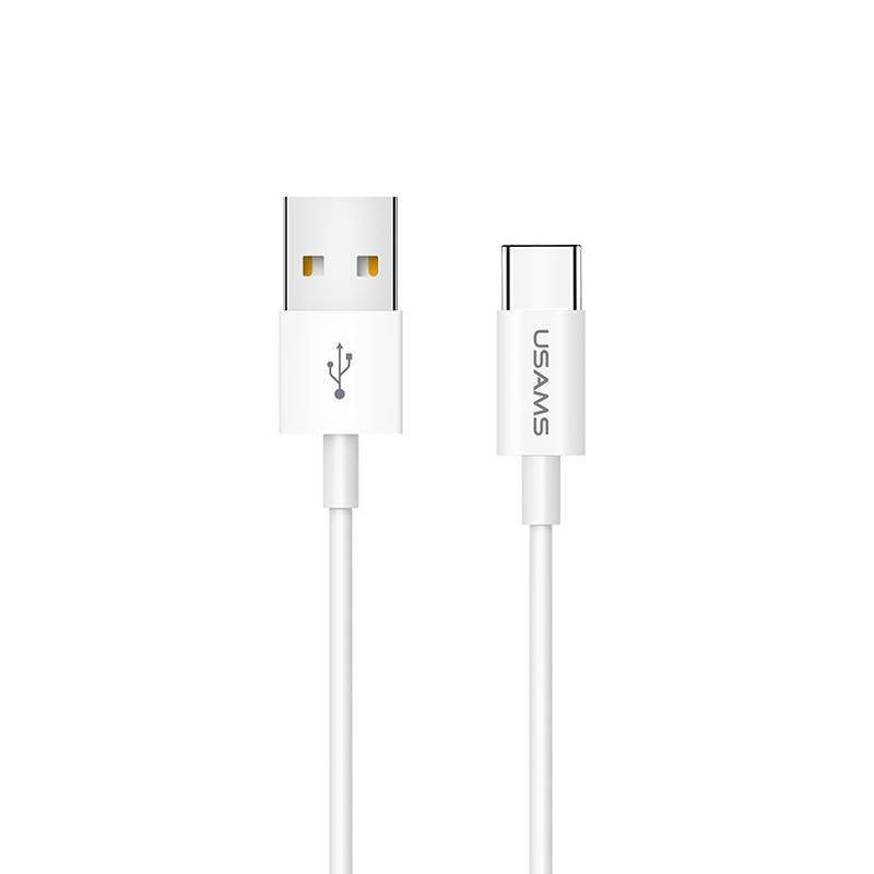 Кабель синхронізації Usams USB Type-C 1m 2A білий (US-SJ285-WT)