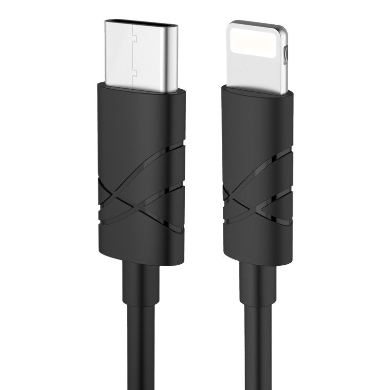 Кабель синхронізації Usams U-Gee Series IPhone 1m 2.1A чорний (US-SJ038-BL)