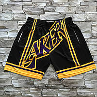 Черные Баскетбольные шорты Лейкерс Mitchell&ness NBA Big Face команда Lakers шорты