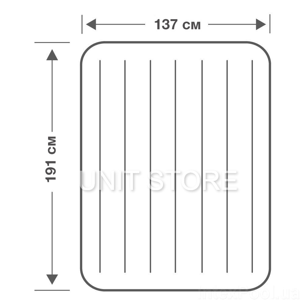 Надувной ортопедический матрас кровать Надувные матрасы интекс для сна одноместный Intex 137х191 Подарок насос - фото 4 - id-p1229049431