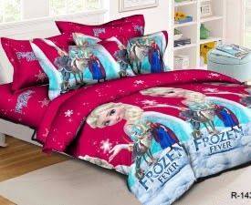 Комплект постільної білизни Фрозен від Дісней, полуторна, 150х215 см, тканина Бязь Gold