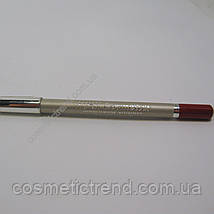 Олівець для губ водостійкий дерев'яний Lipliner Cyclamen N44 (інтенсивний червоно-рожевий) Aden Cosmetics, фото 6