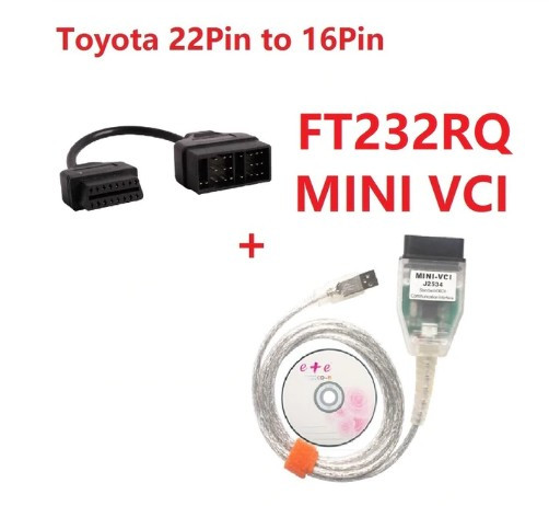 Автомобільний діагностичний сканер MINI VCI J2534 FT232RQ для Toyota/Lexus + кабель OBD2 16 pin V14.30.023