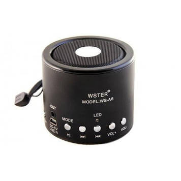 Портативна Bluetooth колонка WSTER WS-A8 speaker MP3 Microphone FM USB