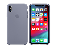 Лавандовый чехол накладка для iPhone XS Max Silicone Case