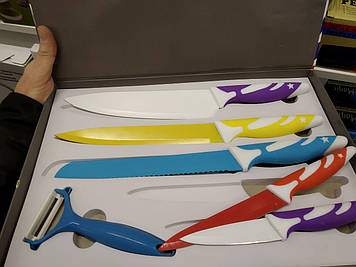 Набір кухонних металокерамічних ножів