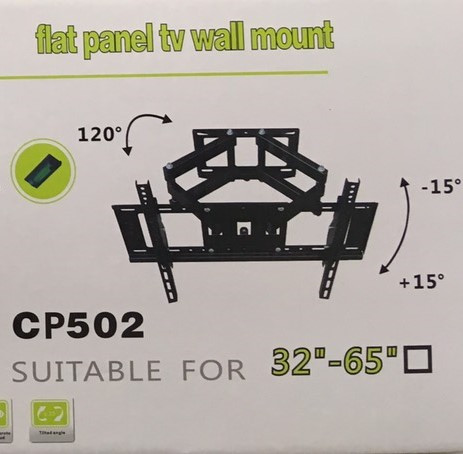 Кріплення для телевізора настінне поворотне висувне Flat TV Panel Wall Mount СР502 32"- 65" до 53 кг Дропшипинг