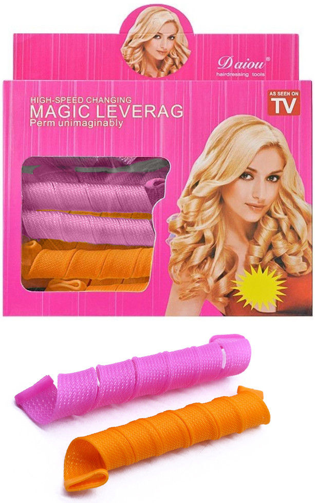 Чарівні бігуді для довгого волосся Magic Leverag 18 шт.