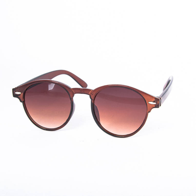 Сонцезахисні окуляри унісекс - коричневі - 2-014, фото 1