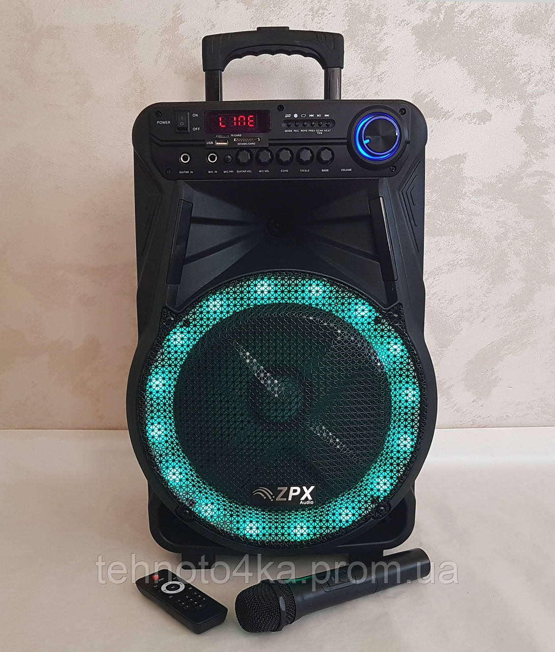 Колонка аккумуляторная с микрофоном ZPX ZX-7771 с доставкой по всей ...