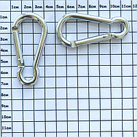 Карабін для сумок нікель (3 см на 6 см)