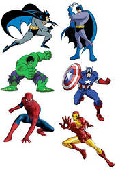 Вафельна картинка для кондитерських виробів "Супергерої", (лист А4) 17