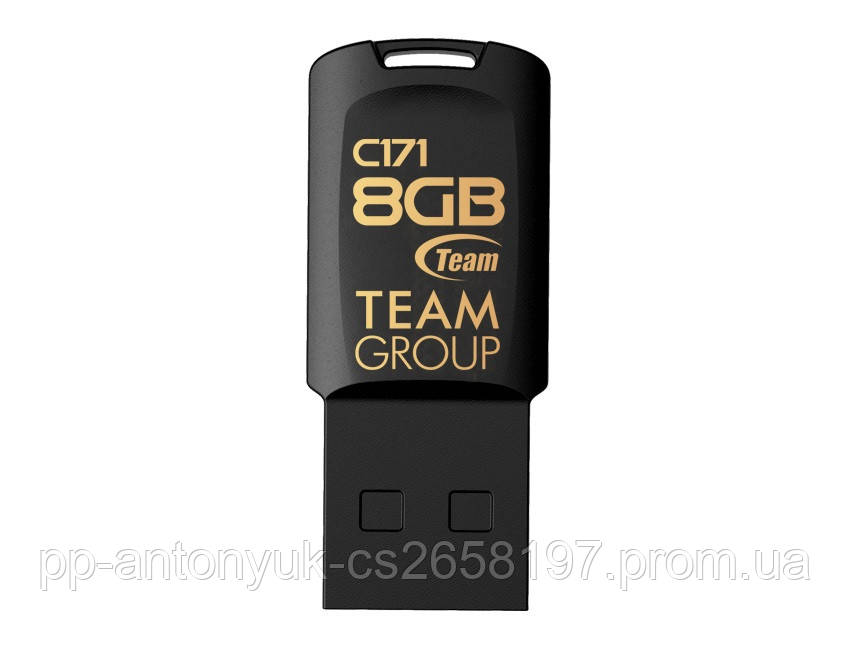 Флеш-накопитель USB 8GB Team C171 Black - фото 1 - id-p1229137446