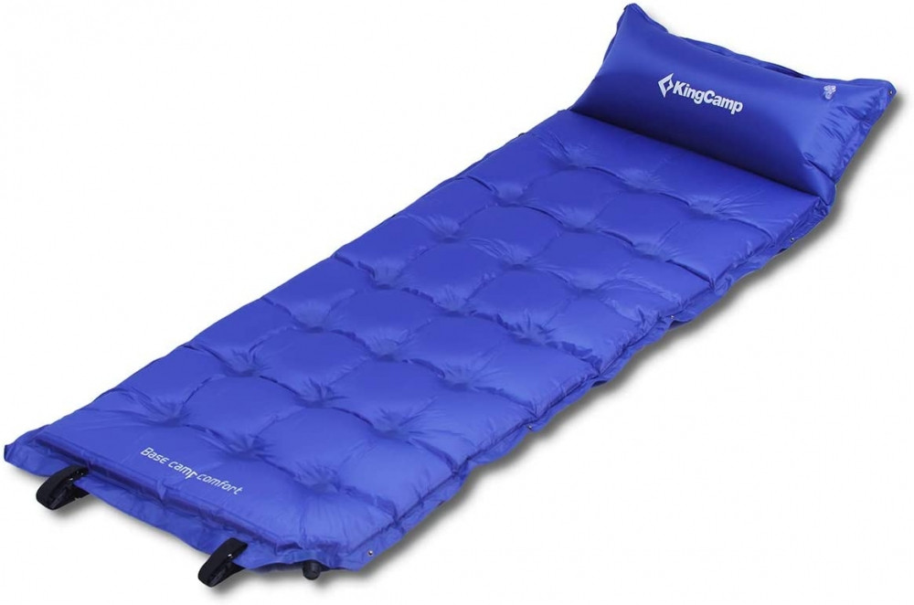 Самонадувающийся килимок KingCamp Base Camp XL(KM3559) (navy blue)