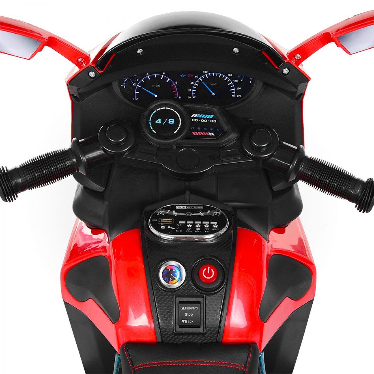 Детский трехколесный электро мотоцикл Mercedes на аккумуляторе M 3965L красный Трицикл для детей 3-6 лет - фото 4 - id-p1227810247