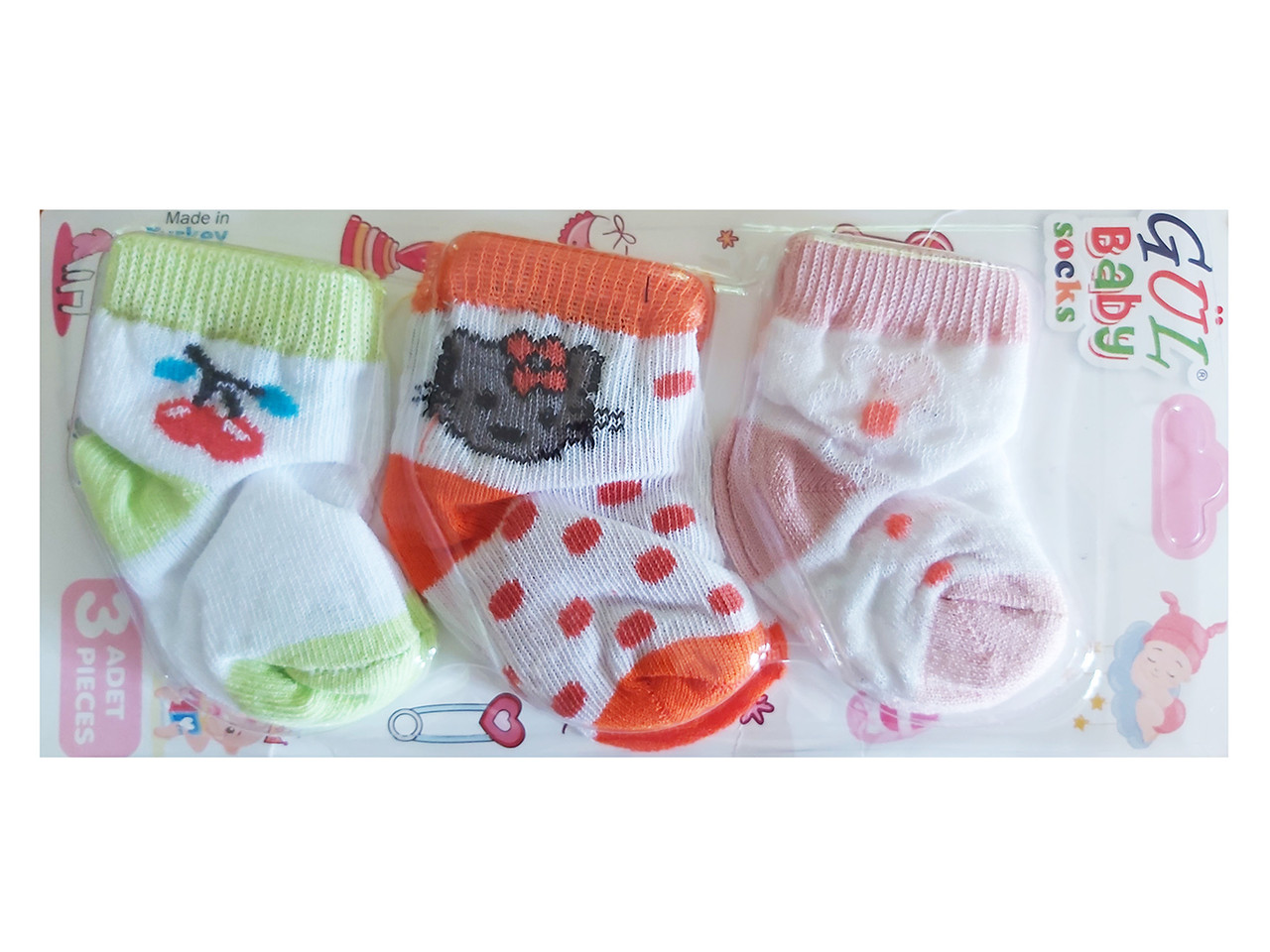 Шкарпетки для новонароджених 0-3 міс