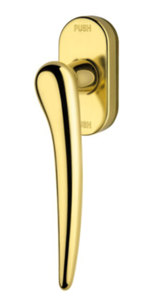 Ручка віконна Linea Cali Pin Up ліва латунь матова (Італія)