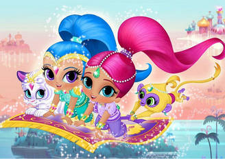 Вафельна картинка для кондитерських виробів "Shine і Shimmer", (лист А4) 4