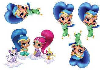 Вафельна картинка для кондитерських виробів "Shine і Shimmer", (лист А4) 8