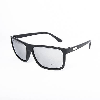 Сонцезахисні окуляри унісекс - чорні дзеркальні -2-2009, фото 3