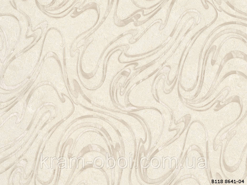Шпалери Слов'янські Шпалери КФТБ вінілові гарячого тиснення шовкографія 10м*1,06 9В118 Марина 8641-04, фото 1