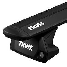 Багажник (комплект) Thule Evo WingBar Flush Rail 7106 Чорний авто з інтегрованими рейлінгами 7106-711XB-KIT