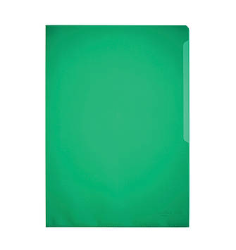 Папка-куток пластик зелена А4 DURABLE
