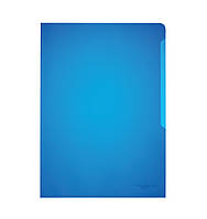 Папка-уголок пластик синяя А4 DURABLE