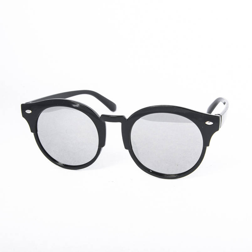 Сонцезахисні окуляри унісекс - чорні дзеркальні -2-5217, фото 1