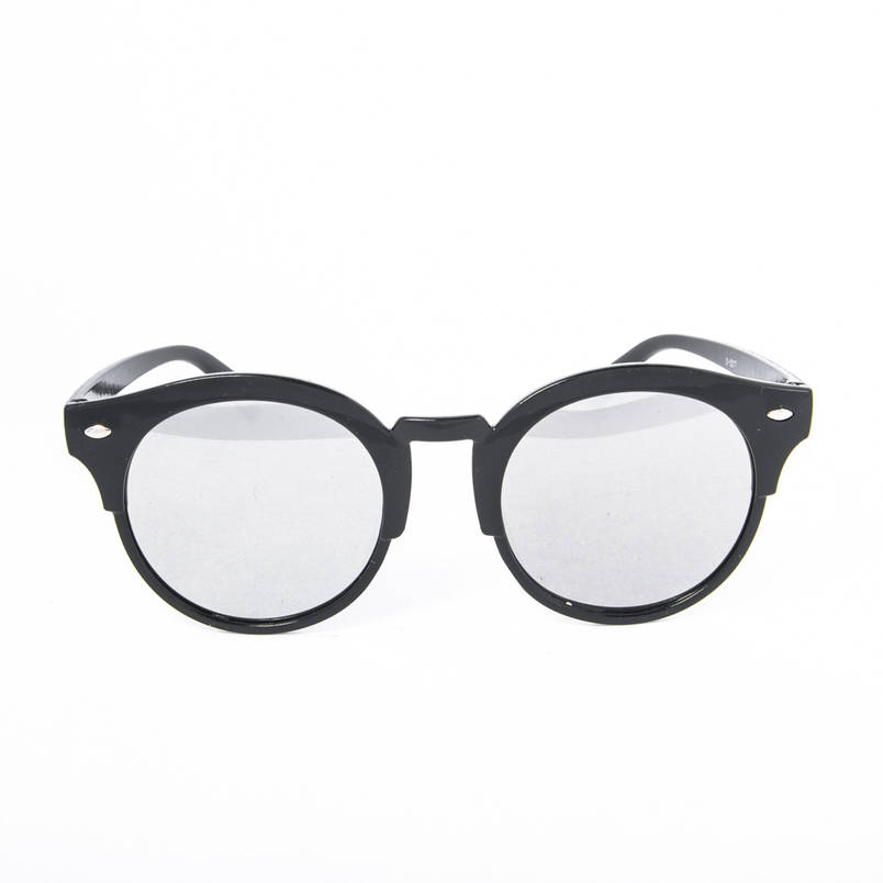 Сонцезахисні окуляри унісекс - чорні дзеркальні -2-5217, фото 2