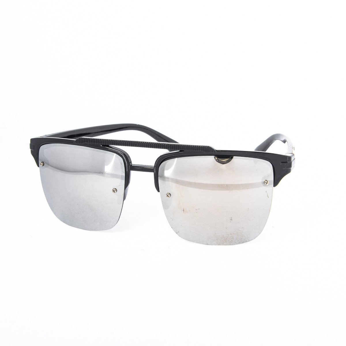 Сонцезахисні окуляри унісекс - чорні дзеркальні -2-6076-1