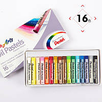 Pentel PHN-16 олійна пастель для малювання дитячі приналежності для малювання миються кольорові крейди 16 цв