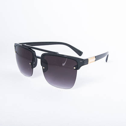 Сонцезахисні окуляри унісекс - чорні - 2-6076-1, фото 3