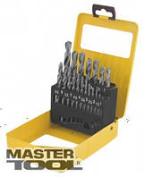 MasterTool Набор сверл для металла, 19 шт HSS белые(1-10 мм, шаг 0,5 мм) в металлической коробке, Арт.: