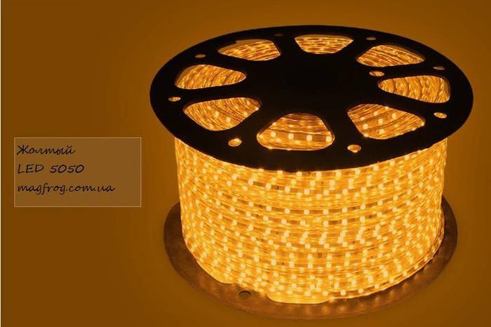 Купить Светодиодная лента Led 5050 желтый цвет, цена 32 грн — Prom.ua ...