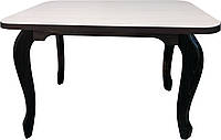 Стол обеденный с фигурными ножками (столешница 32 мм) (плюс) МАКСИ-МЕбель Дуб молочный/Венге темный (8274)