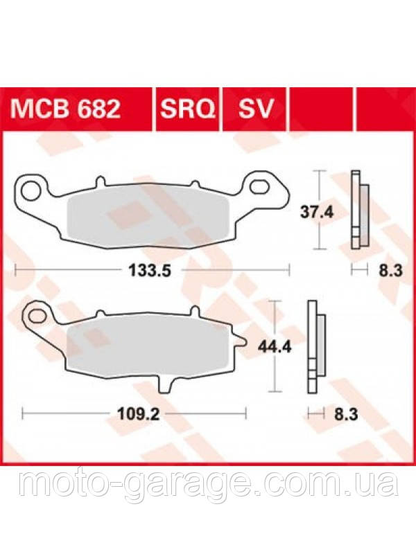 ТОРМОЗНІ КОЛОДКИ LUCAS MCB682, фото 1