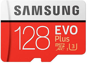 Карта пам'яті 128 Гб Samsung Plus Evo Class 10 UHS-I microSDXC U3