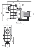 Насос Hayward HCP38253E1 KAP250 T1.B (380В, 41 м3/ч, 2.5HP), фото 2